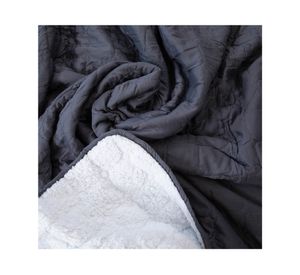 Quilt 2 plazas da vinci gris oscuro