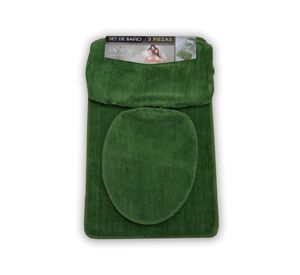 Set de baño Liso verde 3 piezas
