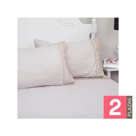 Sábana 2 plazas Santorini beige