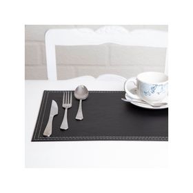 Individual Ecocuero 32x42 cm negro