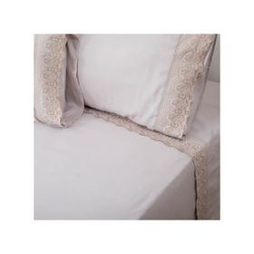 Sábana 2 plazas Santorini beige