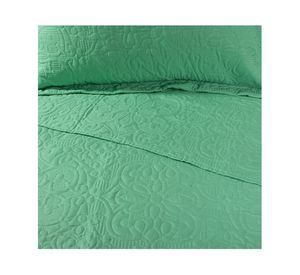 Quilt bordado 1.5 plazas Elegance verde