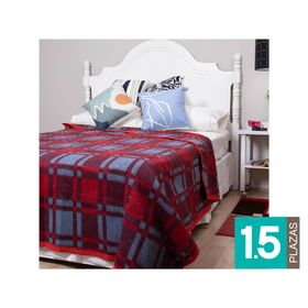 Frazada 1.5 plazas golden escosesa surtido