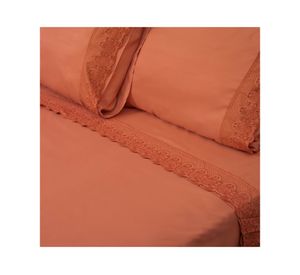 Sábana 2 plazas Santorini terracota