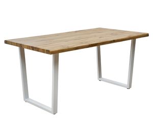 Mesa rectangular Annia blanco/madera