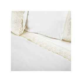 Sábana 1.5 plazas Santorini blanco