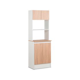 Mueble cocina 4 puertas Nápoles blanco/natural