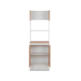 Mueble cocina 4 puertas Nápoles blanco/natural