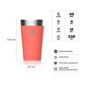 Vaso Pint Adventure rosado 0.47 lt