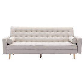 Sofá cama Isidro poliéster beige