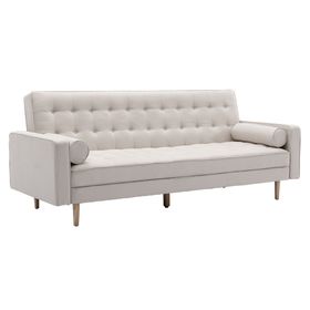 Sofá cama Isidro poliéster beige