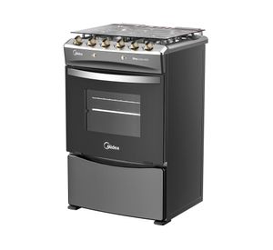 Cocina a gas MCG-4QPI24NSCG 4 quemadores carbon grey