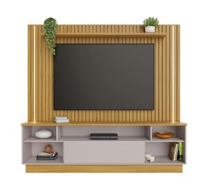 Centro de entretenimiento 65" Afago café claro