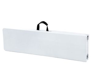 Banco plegable blanco 43x180x25 cm