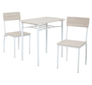 Set desayunador Ben beige, blanco