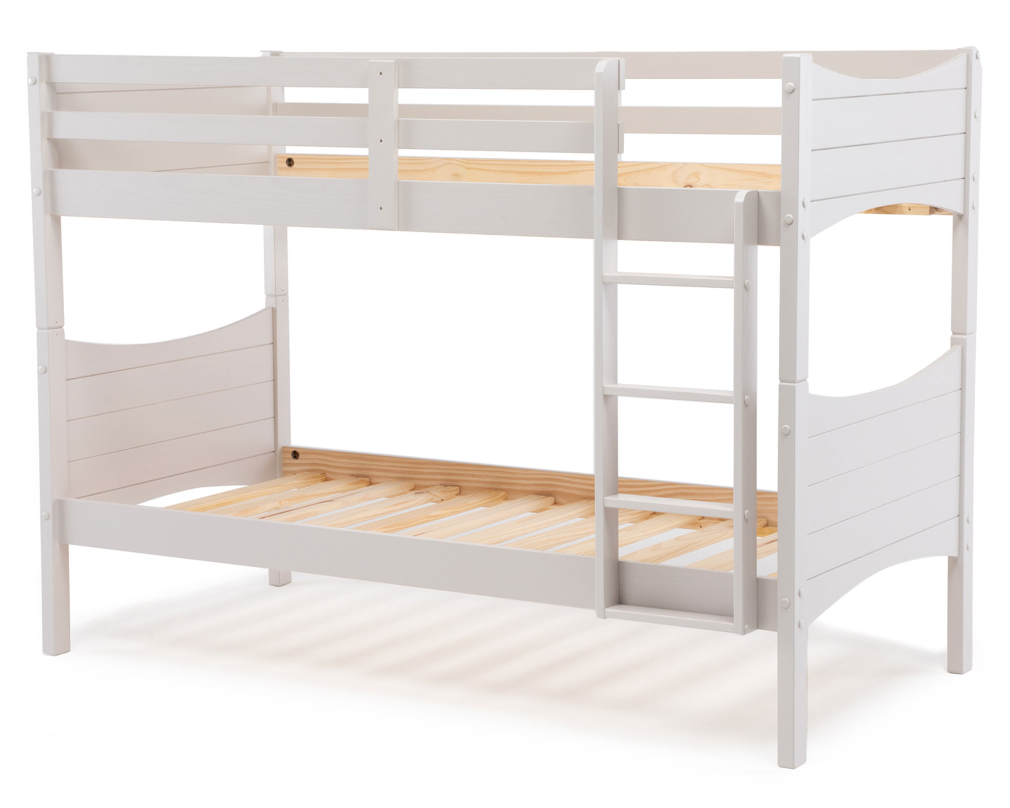 Decocasa Camarote Madera Blanco Curvy 1 plaza