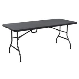 Mesa plegable 180 cm negro