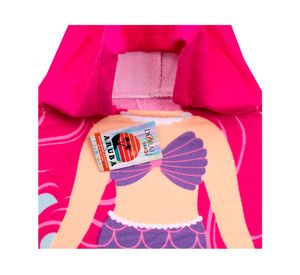 Toalla capucha aruba diseño sirena 60x120 cm