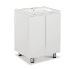 Mueble vanitorio Lisboa patas 82x60x46.5 cm blanco