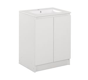Mueble vanitorio Lisboa zócalo 82x60x46.5 cm blanco