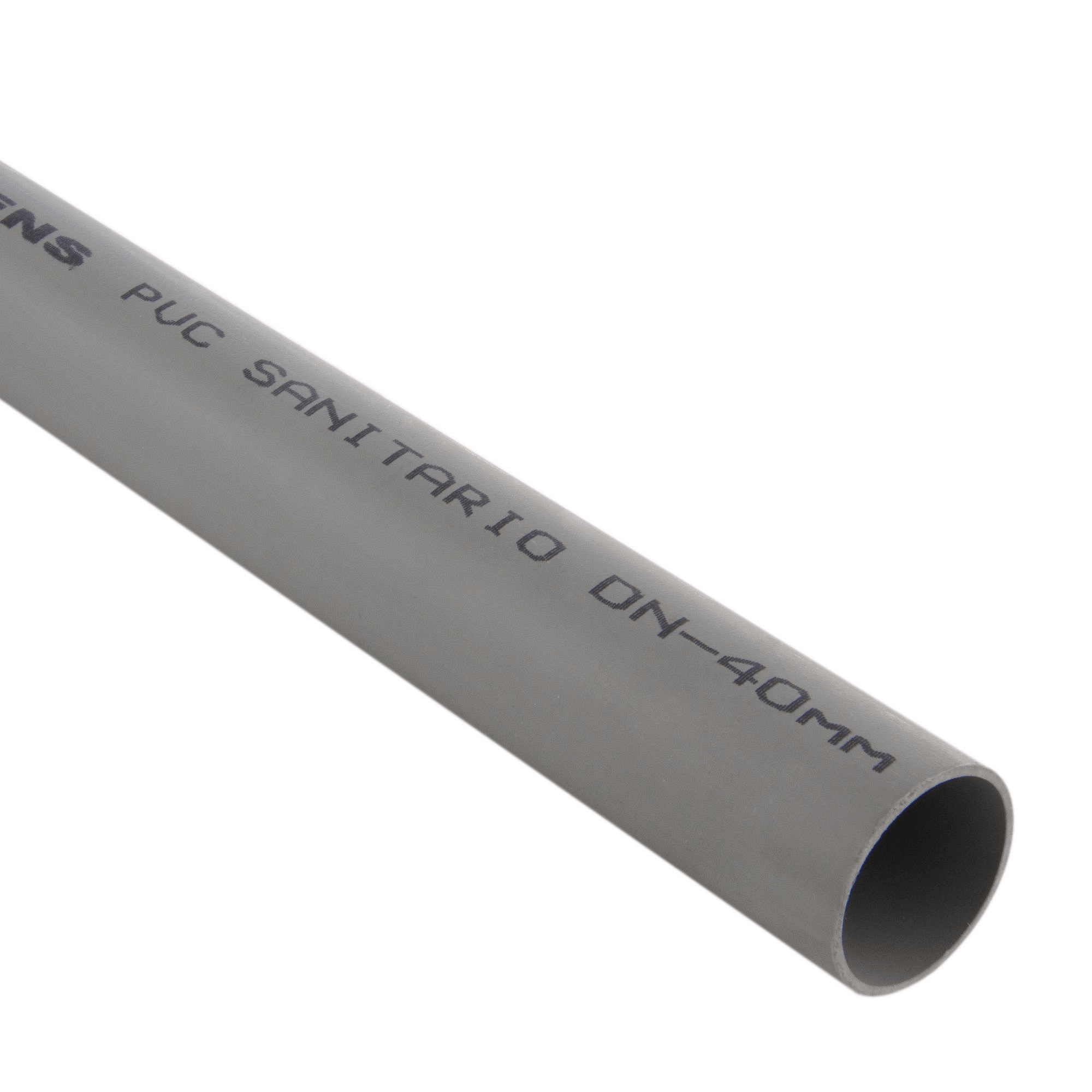 Tubo Sanitario PVC 40mm x 3m Hoffens