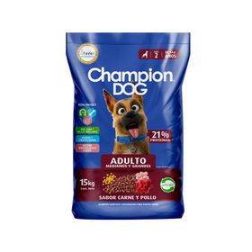 Alimento perro 15 kg carne y pollo Champion Dog