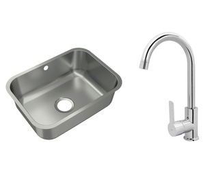 Lavaplatos 20x53x38 cm + Grifo IN 915