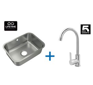 Lavaplatos 20x53x38 cm + Grifo IN 915