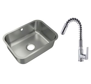 Lavaplatos 20x53x38 cm + Grifo IN 934 CR