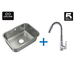 Lavaplatos 20x53x38 cm + Grifo IN 934 CR