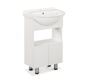 Mueble vanitorio Cannes 50 cm 2 puertas blanco