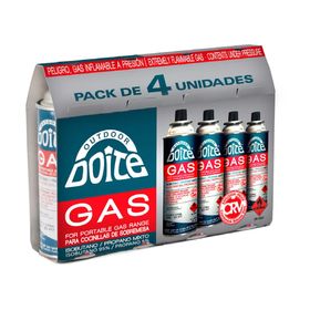 Cartucho gas 227 gr 4 unidades Doite