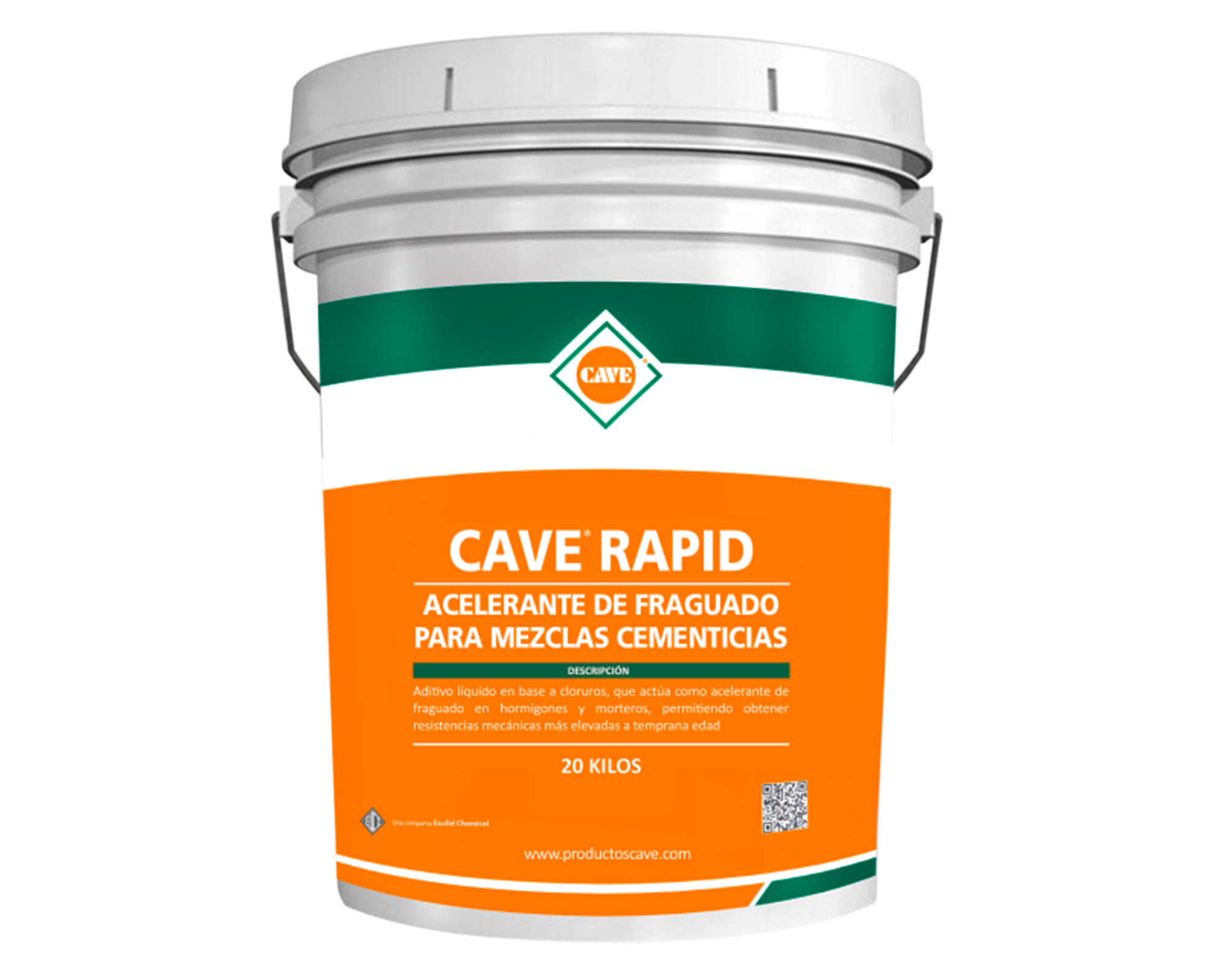 Acelerador de fraguado 20 lts para hormigón tradicional rapid Cave