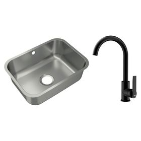 Lavaplatos 20x53x38 cm + Grifo IN 915 BK