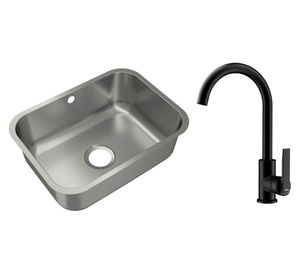 Lavaplatos 20x53x38 cm + Grifo IN 915 BK