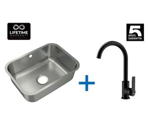 Lavaplatos 20x53x38 cm + Grifo IN 915 BK