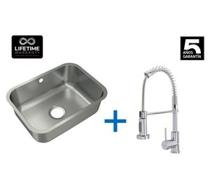 Lavaplatos 20x53x38 cm + Grifo IN 939