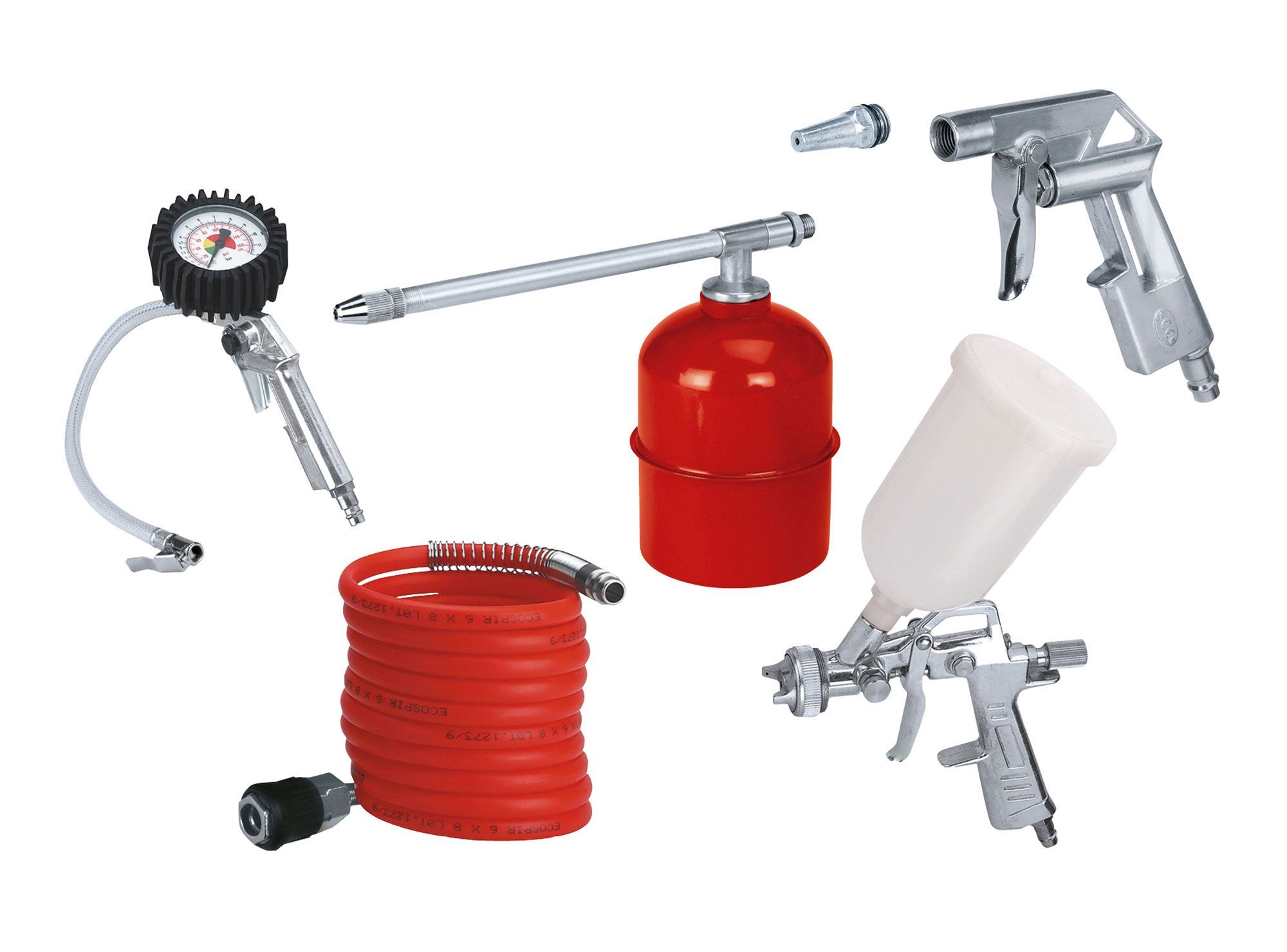 Accesorios compresores 5 piezas Einhell