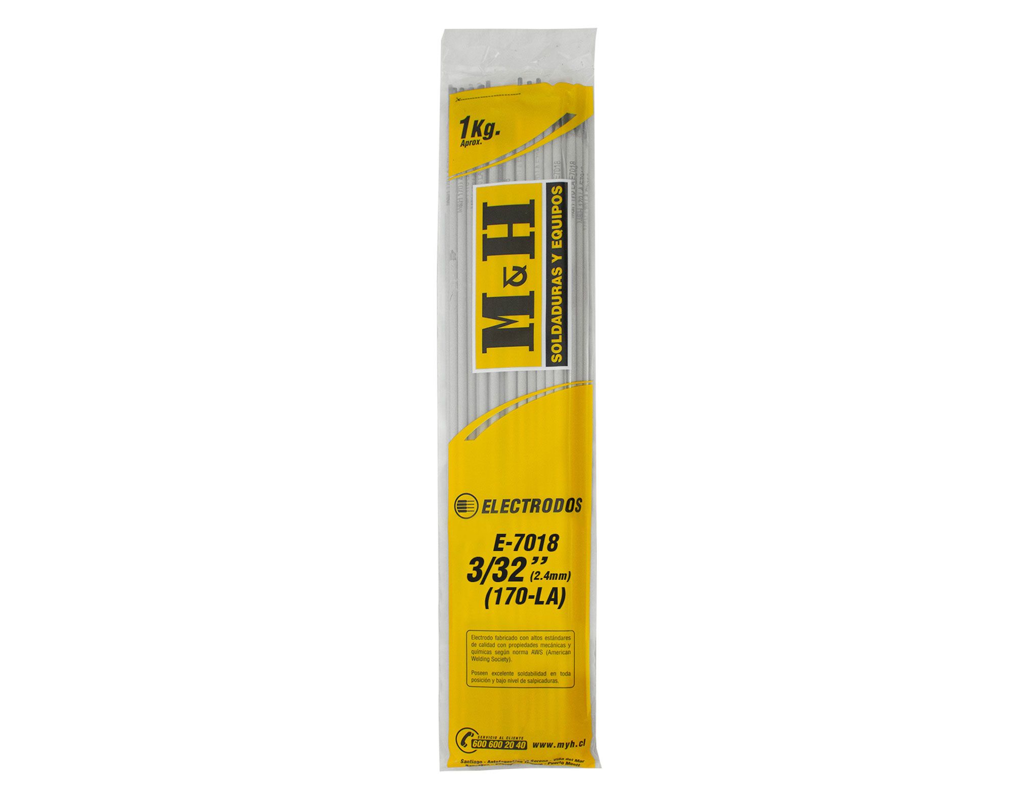 Electrodo 3/32" E-7018 1 kg