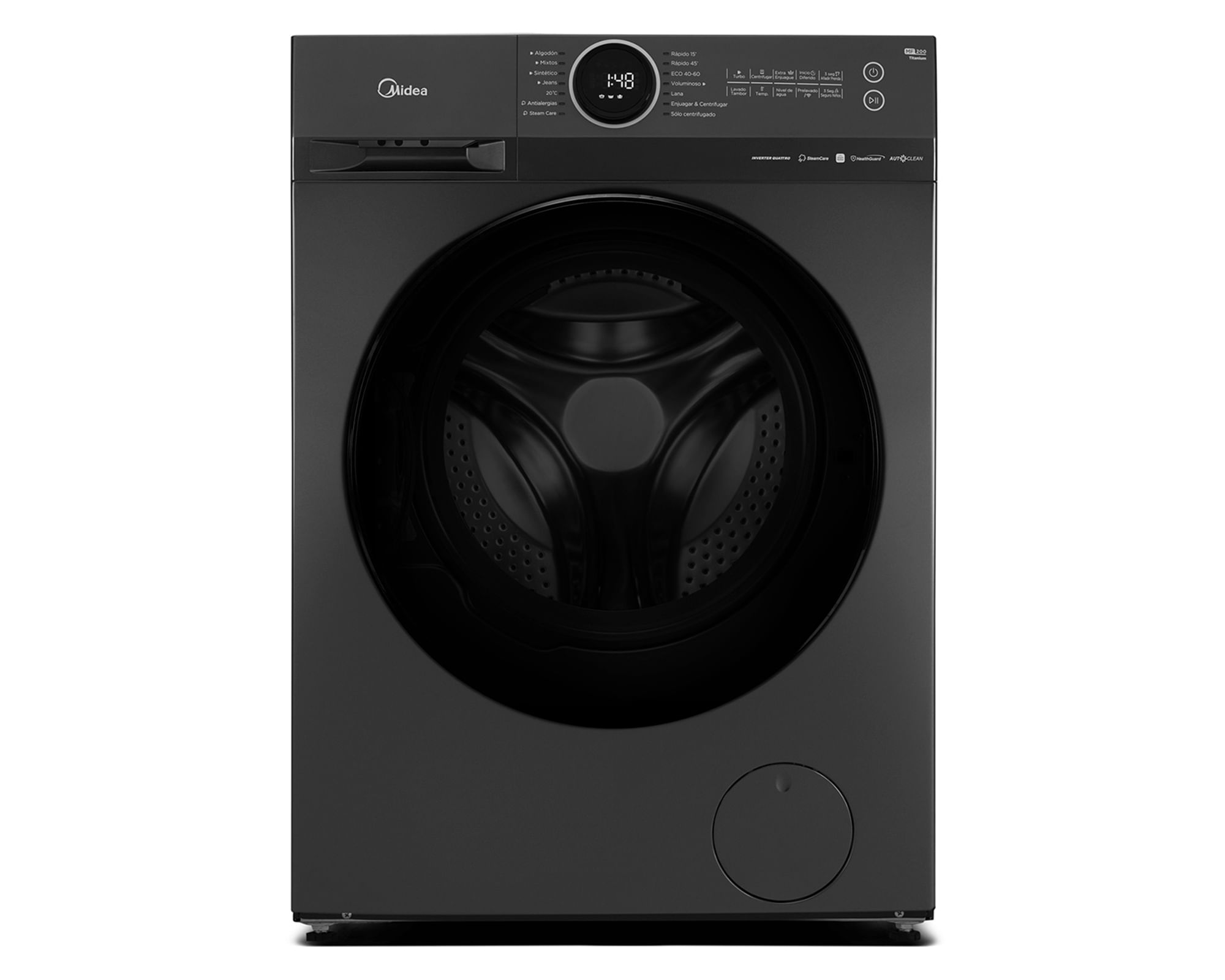 Midea Lavadora MF200W150B/T carga frontal 15 kg