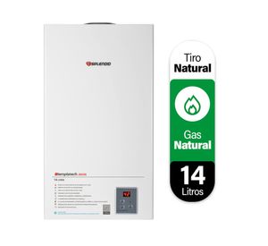 Calefont ionizado tiro natural 14 litros gas natural Templatech Splendid