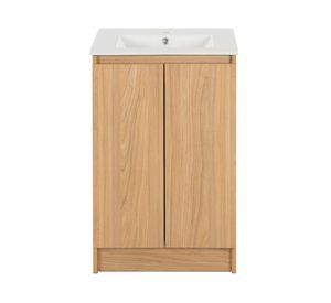 Mueble vanitorio Lisboa zócalo 82x50x46.5 cm olmo