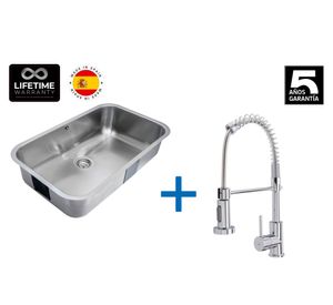 Lavaplatos 20x78.7x48.2 inox + Grifo IN 939