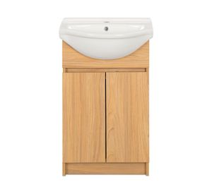 Mueble vanitorio Cannes zócalo 84x50x41 cm olmo