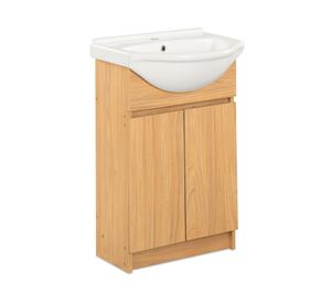 Mueble vanitorio Cannes zócalo 84x50x41 cm olmo