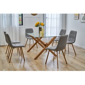 Comedor 6 sillas Domi 2.0 gris