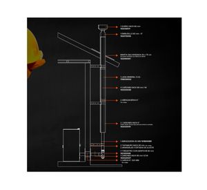 Kit de instalación pellet Horizontal 80 mm