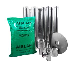 Kit de instalación pellet Interior vertical 80 mm