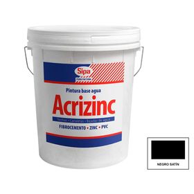 Pintura de techo negro satín 4 galones