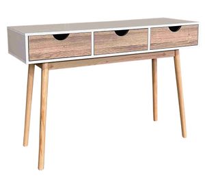 Escritorio Florencia blanco/natural 84x120x40 cm